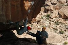 Bouldering in Hueco Tanks on 01/20/2019 with Blue Lizard Climbing and Yoga

Filename: SRM_20190120_1448120.jpg
Aperture: f/8.0
Shutter Speed: 1/250
Body: Canon EOS-1D Mark II
Lens: Canon EF 50mm f/1.8 II