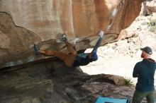 Bouldering in Hueco Tanks on 01/20/2019 with Blue Lizard Climbing and Yoga

Filename: SRM_20190120_1451060.jpg
Aperture: f/6.3
Shutter Speed: 1/250
Body: Canon EOS-1D Mark II
Lens: Canon EF 50mm f/1.8 II