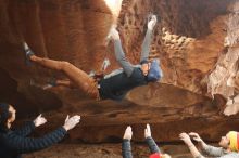 Bouldering in Hueco Tanks on 01/20/2019 with Blue Lizard Climbing and Yoga

Filename: SRM_20190120_1503020.jpg
Aperture: f/4.0
Shutter Speed: 1/250
Body: Canon EOS-1D Mark II
Lens: Canon EF 50mm f/1.8 II