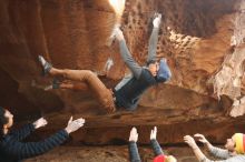 Bouldering in Hueco Tanks on 01/20/2019 with Blue Lizard Climbing and Yoga

Filename: SRM_20190120_1503030.jpg
Aperture: f/4.0
Shutter Speed: 1/250
Body: Canon EOS-1D Mark II
Lens: Canon EF 50mm f/1.8 II