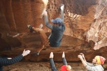 Bouldering in Hueco Tanks on 01/20/2019 with Blue Lizard Climbing and Yoga

Filename: SRM_20190120_1503050.jpg
Aperture: f/4.0
Shutter Speed: 1/250
Body: Canon EOS-1D Mark II
Lens: Canon EF 50mm f/1.8 II