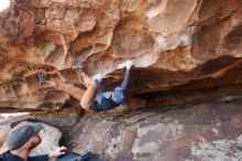 Bouldering in Hueco Tanks on 01/20/2019 with Blue Lizard Climbing and Yoga

Filename: SRM_20190120_1529370.jpg
Aperture: f/4.5
Shutter Speed: 1/200
Body: Canon EOS-1D Mark II
Lens: Canon EF 16-35mm f/2.8 L