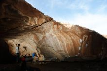 Bouldering in Hueco Tanks on 01/20/2019 with Blue Lizard Climbing and Yoga

Filename: SRM_20190120_1545120.jpg
Aperture: f/7.1
Shutter Speed: 1/250
Body: Canon EOS-1D Mark II
Lens: Canon EF 16-35mm f/2.8 L