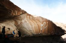 Bouldering in Hueco Tanks on 01/20/2019 with Blue Lizard Climbing and Yoga

Filename: SRM_20190120_1551160.jpg
Aperture: f/6.3
Shutter Speed: 1/250
Body: Canon EOS-1D Mark II
Lens: Canon EF 16-35mm f/2.8 L