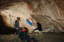 Bouldering in Hueco Tanks on 01/20/2019 with Blue Lizard Climbing and Yoga

Filename: SRM_20190120_1551270.jpg
Aperture: f/6.3
Shutter Speed: 1/250
Body: Canon EOS-1D Mark II
Lens: Canon EF 16-35mm f/2.8 L