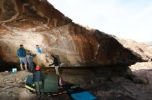 Bouldering in Hueco Tanks on 01/20/2019 with Blue Lizard Climbing and Yoga

Filename: SRM_20190120_1614470.jpg
Aperture: f/6.3
Shutter Speed: 1/250
Body: Canon EOS-1D Mark II
Lens: Canon EF 16-35mm f/2.8 L