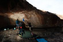 Bouldering in Hueco Tanks on 01/20/2019 with Blue Lizard Climbing and Yoga

Filename: SRM_20190120_1614520.jpg
Aperture: f/6.3
Shutter Speed: 1/250
Body: Canon EOS-1D Mark II
Lens: Canon EF 16-35mm f/2.8 L