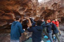 Bouldering in Hueco Tanks on 01/20/2019 with Blue Lizard Climbing and Yoga

Filename: SRM_20190120_1619550.jpg
Aperture: f/6.3
Shutter Speed: 1/250
Body: Canon EOS-1D Mark II
Lens: Canon EF 16-35mm f/2.8 L