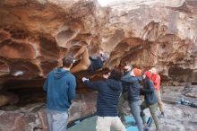 Bouldering in Hueco Tanks on 01/20/2019 with Blue Lizard Climbing and Yoga

Filename: SRM_20190120_1620050.jpg
Aperture: f/5.6
Shutter Speed: 1/250
Body: Canon EOS-1D Mark II
Lens: Canon EF 16-35mm f/2.8 L