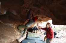 Bouldering in Hueco Tanks on 01/20/2019 with Blue Lizard Climbing and Yoga

Filename: SRM_20190120_1732280.jpg
Aperture: f/3.2
Shutter Speed: 1/250
Body: Canon EOS-1D Mark II
Lens: Canon EF 16-35mm f/2.8 L