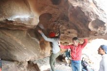 Bouldering in Hueco Tanks on 01/20/2019 with Blue Lizard Climbing and Yoga

Filename: SRM_20190120_1758480.jpg
Aperture: f/2.8
Shutter Speed: 1/200
Body: Canon EOS-1D Mark II
Lens: Canon EF 16-35mm f/2.8 L
