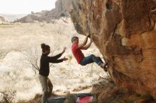Bouldering in Hueco Tanks on 01/21/2019 with Blue Lizard Climbing and Yoga

Filename: SRM_20190121_1026170.jpg
Aperture: f/4.5
Shutter Speed: 1/250
Body: Canon EOS-1D Mark II
Lens: Canon EF 50mm f/1.8 II