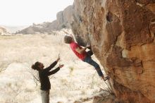 Bouldering in Hueco Tanks on 01/21/2019 with Blue Lizard Climbing and Yoga

Filename: SRM_20190121_1026230.jpg
Aperture: f/3.5
Shutter Speed: 1/250
Body: Canon EOS-1D Mark II
Lens: Canon EF 50mm f/1.8 II