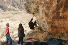 Bouldering in Hueco Tanks on 01/21/2019 with Blue Lizard Climbing and Yoga

Filename: SRM_20190121_1031060.jpg
Aperture: f/4.0
Shutter Speed: 1/250
Body: Canon EOS-1D Mark II
Lens: Canon EF 50mm f/1.8 II