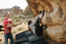 Bouldering in Hueco Tanks on 01/21/2019 with Blue Lizard Climbing and Yoga

Filename: SRM_20190121_1041270.jpg
Aperture: f/4.0
Shutter Speed: 1/320
Body: Canon EOS-1D Mark II
Lens: Canon EF 50mm f/1.8 II