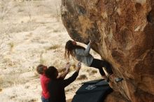 Bouldering in Hueco Tanks on 01/21/2019 with Blue Lizard Climbing and Yoga

Filename: SRM_20190121_1042550.jpg
Aperture: f/4.5
Shutter Speed: 1/320
Body: Canon EOS-1D Mark II
Lens: Canon EF 50mm f/1.8 II