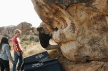 Bouldering in Hueco Tanks on 01/21/2019 with Blue Lizard Climbing and Yoga

Filename: SRM_20190121_1058410.jpg
Aperture: f/4.5
Shutter Speed: 1/320
Body: Canon EOS-1D Mark II
Lens: Canon EF 50mm f/1.8 II