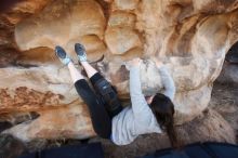 Bouldering in Hueco Tanks on 01/21/2019 with Blue Lizard Climbing and Yoga

Filename: SRM_20190121_1103070.jpg
Aperture: f/5.6
Shutter Speed: 1/250
Body: Canon EOS-1D Mark II
Lens: Canon EF 16-35mm f/2.8 L