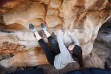 Bouldering in Hueco Tanks on 01/21/2019 with Blue Lizard Climbing and Yoga

Filename: SRM_20190121_1103080.jpg
Aperture: f/6.3
Shutter Speed: 1/250
Body: Canon EOS-1D Mark II
Lens: Canon EF 16-35mm f/2.8 L