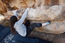 Bouldering in Hueco Tanks on 01/21/2019 with Blue Lizard Climbing and Yoga

Filename: SRM_20190121_1104040.jpg
Aperture: f/6.3
Shutter Speed: 1/250
Body: Canon EOS-1D Mark II
Lens: Canon EF 16-35mm f/2.8 L