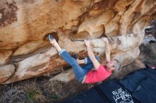 Bouldering in Hueco Tanks on 01/21/2019 with Blue Lizard Climbing and Yoga

Filename: SRM_20190121_1105090.jpg
Aperture: f/6.3
Shutter Speed: 1/250
Body: Canon EOS-1D Mark II
Lens: Canon EF 16-35mm f/2.8 L