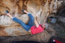 Bouldering in Hueco Tanks on 01/21/2019 with Blue Lizard Climbing and Yoga

Filename: SRM_20190121_1105420.jpg
Aperture: f/6.3
Shutter Speed: 1/250
Body: Canon EOS-1D Mark II
Lens: Canon EF 16-35mm f/2.8 L