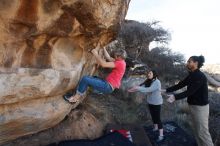 Bouldering in Hueco Tanks on 01/21/2019 with Blue Lizard Climbing and Yoga

Filename: SRM_20190121_1105570.jpg
Aperture: f/7.1
Shutter Speed: 1/250
Body: Canon EOS-1D Mark II
Lens: Canon EF 16-35mm f/2.8 L
