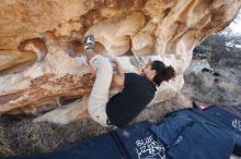 Bouldering in Hueco Tanks on 01/21/2019 with Blue Lizard Climbing and Yoga

Filename: SRM_20190121_1112170.jpg
Aperture: f/5.6
Shutter Speed: 1/250
Body: Canon EOS-1D Mark II
Lens: Canon EF 16-35mm f/2.8 L