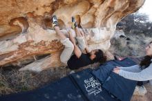 Bouldering in Hueco Tanks on 01/21/2019 with Blue Lizard Climbing and Yoga

Filename: SRM_20190121_1112370.jpg
Aperture: f/5.6
Shutter Speed: 1/250
Body: Canon EOS-1D Mark II
Lens: Canon EF 16-35mm f/2.8 L