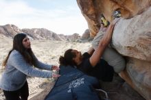 Bouldering in Hueco Tanks on 01/21/2019 with Blue Lizard Climbing and Yoga

Filename: SRM_20190121_1112500.jpg
Aperture: f/10.0
Shutter Speed: 1/250
Body: Canon EOS-1D Mark II
Lens: Canon EF 16-35mm f/2.8 L