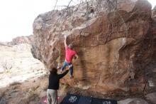 Bouldering in Hueco Tanks on 01/21/2019 with Blue Lizard Climbing and Yoga

Filename: SRM_20190121_1125330.jpg
Aperture: f/6.3
Shutter Speed: 1/250
Body: Canon EOS-1D Mark II
Lens: Canon EF 16-35mm f/2.8 L