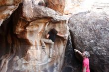 Bouldering in Hueco Tanks on 01/21/2019 with Blue Lizard Climbing and Yoga

Filename: SRM_20190121_1228160.jpg
Aperture: f/4.0
Shutter Speed: 1/200
Body: Canon EOS-1D Mark II
Lens: Canon EF 16-35mm f/2.8 L