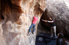 Bouldering in Hueco Tanks on 01/21/2019 with Blue Lizard Climbing and Yoga

Filename: SRM_20190121_1238370.jpg
Aperture: f/4.0
Shutter Speed: 1/200
Body: Canon EOS-1D Mark II
Lens: Canon EF 16-35mm f/2.8 L