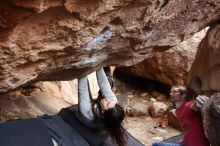 Bouldering in Hueco Tanks on 01/21/2019 with Blue Lizard Climbing and Yoga

Filename: SRM_20190121_1302310.jpg
Aperture: f/3.5
Shutter Speed: 1/200
Body: Canon EOS-1D Mark II
Lens: Canon EF 16-35mm f/2.8 L