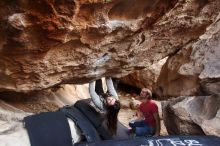 Bouldering in Hueco Tanks on 01/21/2019 with Blue Lizard Climbing and Yoga

Filename: SRM_20190121_1304380.jpg
Aperture: f/3.5
Shutter Speed: 1/200
Body: Canon EOS-1D Mark II
Lens: Canon EF 16-35mm f/2.8 L