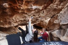 Bouldering in Hueco Tanks on 01/21/2019 with Blue Lizard Climbing and Yoga

Filename: SRM_20190121_1304450.jpg
Aperture: f/3.2
Shutter Speed: 1/200
Body: Canon EOS-1D Mark II
Lens: Canon EF 16-35mm f/2.8 L