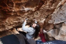 Bouldering in Hueco Tanks on 01/21/2019 with Blue Lizard Climbing and Yoga

Filename: SRM_20190121_1306530.jpg
Aperture: f/3.5
Shutter Speed: 1/200
Body: Canon EOS-1D Mark II
Lens: Canon EF 16-35mm f/2.8 L