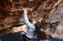 Bouldering in Hueco Tanks on 01/21/2019 with Blue Lizard Climbing and Yoga

Filename: SRM_20190121_1306532.jpg
Aperture: f/4.0
Shutter Speed: 1/200
Body: Canon EOS-1D Mark II
Lens: Canon EF 16-35mm f/2.8 L