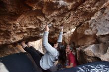 Bouldering in Hueco Tanks on 01/21/2019 with Blue Lizard Climbing and Yoga

Filename: SRM_20190121_1308200.jpg
Aperture: f/3.5
Shutter Speed: 1/200
Body: Canon EOS-1D Mark II
Lens: Canon EF 16-35mm f/2.8 L