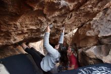 Bouldering in Hueco Tanks on 01/21/2019 with Blue Lizard Climbing and Yoga

Filename: SRM_20190121_1308201.jpg
Aperture: f/3.5
Shutter Speed: 1/200
Body: Canon EOS-1D Mark II
Lens: Canon EF 16-35mm f/2.8 L