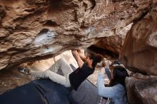 Bouldering in Hueco Tanks on 01/21/2019 with Blue Lizard Climbing and Yoga

Filename: SRM_20190121_1314090.jpg
Aperture: f/3.2
Shutter Speed: 1/200
Body: Canon EOS-1D Mark II
Lens: Canon EF 16-35mm f/2.8 L