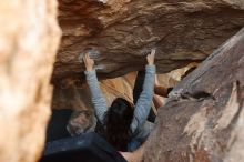 Bouldering in Hueco Tanks on 01/21/2019 with Blue Lizard Climbing and Yoga

Filename: SRM_20190121_1336070.jpg
Aperture: f/4.0
Shutter Speed: 1/250
Body: Canon EOS-1D Mark II
Lens: Canon EF 50mm f/1.8 II