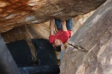 Bouldering in Hueco Tanks on 01/21/2019 with Blue Lizard Climbing and Yoga

Filename: SRM_20190121_1340200.jpg
Aperture: f/3.5
Shutter Speed: 1/250
Body: Canon EOS-1D Mark II
Lens: Canon EF 50mm f/1.8 II