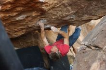 Bouldering in Hueco Tanks on 01/21/2019 with Blue Lizard Climbing and Yoga

Filename: SRM_20190121_1343180.jpg
Aperture: f/3.5
Shutter Speed: 1/250
Body: Canon EOS-1D Mark II
Lens: Canon EF 50mm f/1.8 II