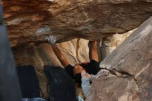 Bouldering in Hueco Tanks on 01/21/2019 with Blue Lizard Climbing and Yoga

Filename: SRM_20190121_1345050.jpg
Aperture: f/4.0
Shutter Speed: 1/250
Body: Canon EOS-1D Mark II
Lens: Canon EF 50mm f/1.8 II