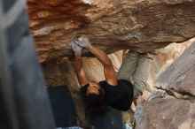 Bouldering in Hueco Tanks on 01/21/2019 with Blue Lizard Climbing and Yoga

Filename: SRM_20190121_1345090.jpg
Aperture: f/3.5
Shutter Speed: 1/250
Body: Canon EOS-1D Mark II
Lens: Canon EF 50mm f/1.8 II