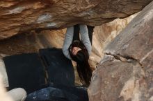 Bouldering in Hueco Tanks on 01/21/2019 with Blue Lizard Climbing and Yoga

Filename: SRM_20190121_1347110.jpg
Aperture: f/4.0
Shutter Speed: 1/250
Body: Canon EOS-1D Mark II
Lens: Canon EF 50mm f/1.8 II