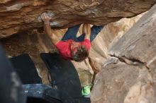 Bouldering in Hueco Tanks on 01/21/2019 with Blue Lizard Climbing and Yoga

Filename: SRM_20190121_1351560.jpg
Aperture: f/3.5
Shutter Speed: 1/250
Body: Canon EOS-1D Mark II
Lens: Canon EF 50mm f/1.8 II