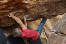 Bouldering in Hueco Tanks on 01/21/2019 with Blue Lizard Climbing and Yoga

Filename: SRM_20190121_1352112.jpg
Aperture: f/4.0
Shutter Speed: 1/250
Body: Canon EOS-1D Mark II
Lens: Canon EF 50mm f/1.8 II