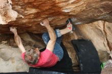 Bouldering in Hueco Tanks on 01/21/2019 with Blue Lizard Climbing and Yoga

Filename: SRM_20190121_1352210.jpg
Aperture: f/3.5
Shutter Speed: 1/250
Body: Canon EOS-1D Mark II
Lens: Canon EF 50mm f/1.8 II